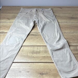 Faherty Tan Chinos Cotton Blend Straight Leg